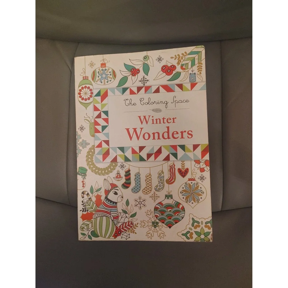 The Coloring Space Winter Wonders Adult Coloring Book Holiday Winter Scenes